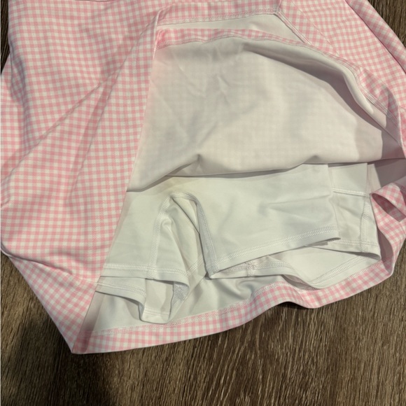 Abercrombie & Fitch Light Pink Gingham Crisscross Mini Dress - Picture 4 of 4
